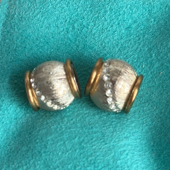 Brighton Vintage Retired Silver & Gold Beads (Bundle of 2) Super Shiny - Picture 3 of 4